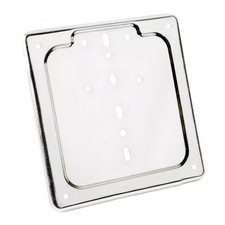 Base Métal Chrome Port Plaque