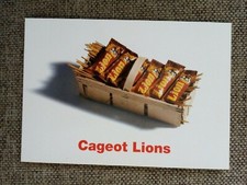 CARTE POSTALE PUBLICITAIRE LION CAGEOT LIONS 