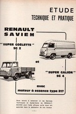 ▬►RTA REVUE TECHNIQUE  AUTOMOBILE de 1970  --   RENAULT SAVIEM   --