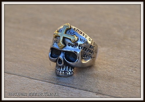 Bague chevalière tête - tête, de