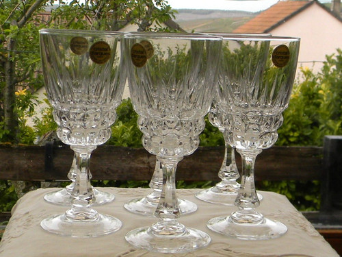 Verres eau en cristal - 6, à