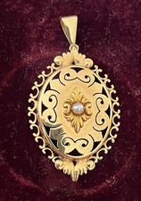 Grand pendentif ancien or - pendentif,
