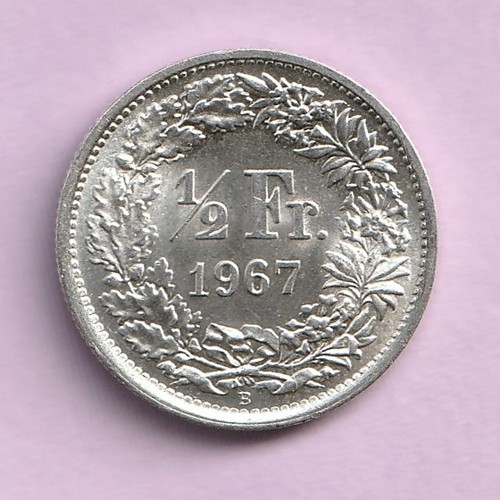 Franc argent suisse - 1/2,