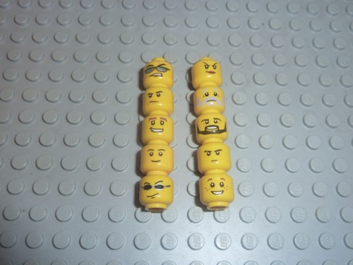 Lego têtes minifigure - 10,