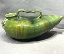 Sarreguemines ? Curieuse Verseuse Barbotine Fin 19ème Masque Barbu