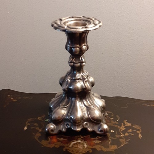 Bougeoir argent hauteur cm - 12,