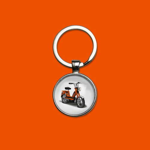 Porte clés mobylette peugeot - porte-clés,