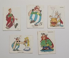 5 IMAGES STICKER ASTÉRIX LE GAULOIS LA VACHE QUI RIT 1975 DARGAUD ED