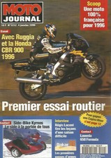 MOTO JOURNAL N°1212 HONDA CBR 900 1996 / SIDE-BIKE KYRNOS / LAVERDA 650 FORMULA