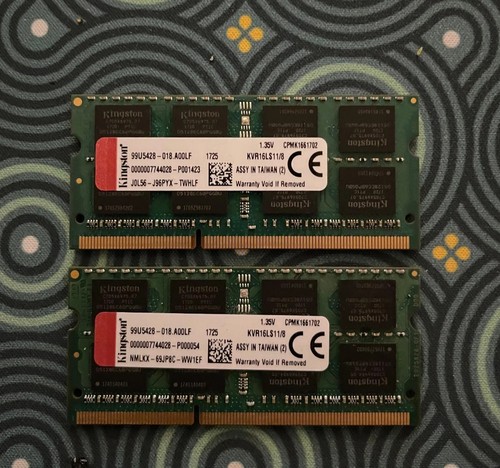 Kingston ddr3l 16gb - kingston, ram