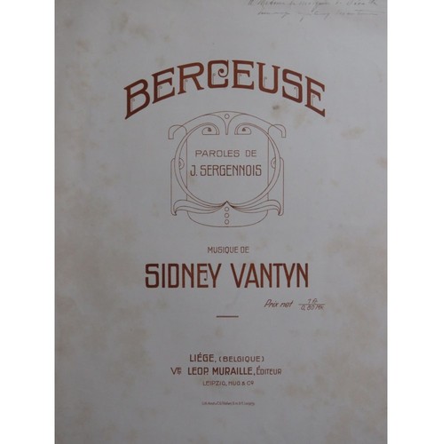 Vantyn sidney berceuse - vantyn,