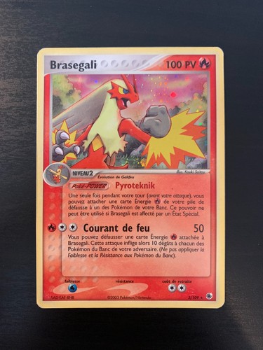 Carte pokémon braségali - :,