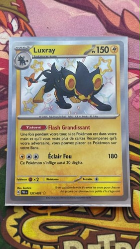 Carte pokémon luxray 137 - pokémon, 137/091