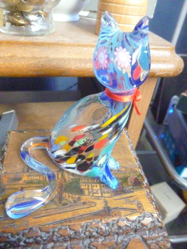 Vintage chat statue - , murano