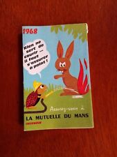 Flyer  dépliant Calendrier 1968  "La mutuelle du Mans"