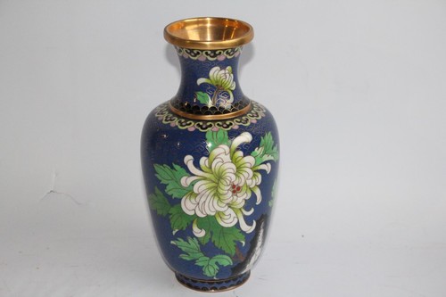 Vase émaux cloisonnés