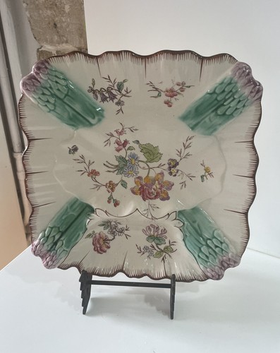 Ancienne assiette asperges - assiette, à