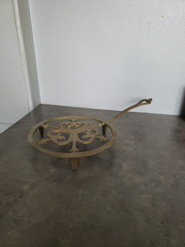 Dessous plat laiton - dessous, vintage