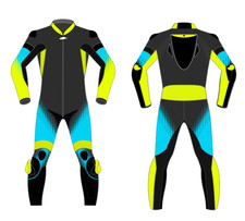 Combinaison cuir moto course personnalisée