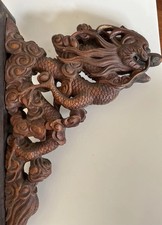 Sculpture Bois Dragon Chinois 