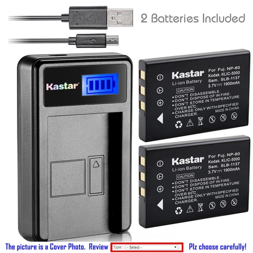 Kastar battery lcd - charger, for
