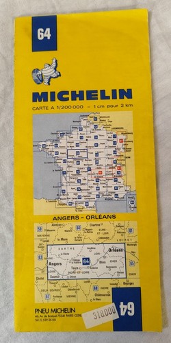 Carte michelin nº64 angers - michelin,