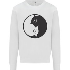 Sweat À Capuche Amusant Pour Les Amoureux Des Chats Yin Yang