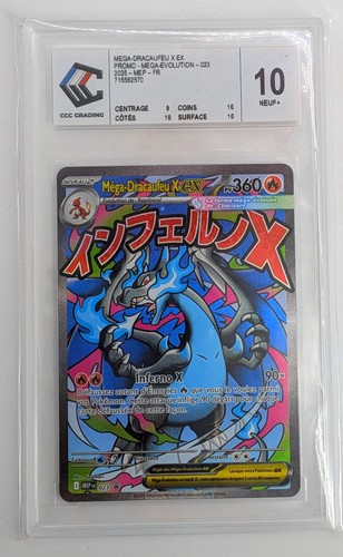Carte pokémon méga - carte, dracaufeu