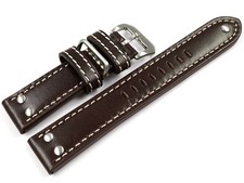 Bracelet montre cuir marron
