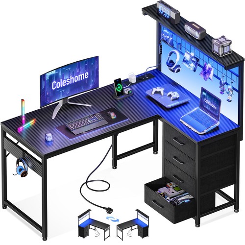 Bureau gaming avec led - gaming, led,