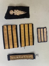 lot ancien Insignes grade capitaine patte de col gendarmerie en cannetille