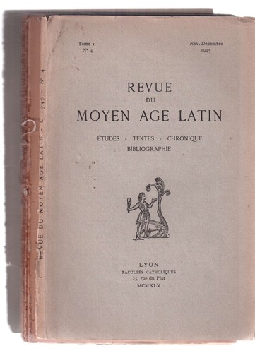 56860 revue du moyen age - revue,