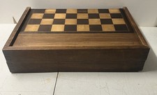 Grande Boîte de Jeu de Jacquet backgammon en Bois Jeu de Dames Pièces Échec