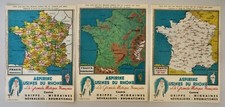 USINES DU RHONE-CARTES DE FRANCE-CHEMINS DE FER-MONTAGNES-DEPARTEMENTS-1950