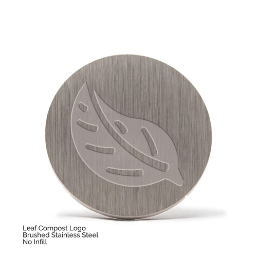 Leaf compost logo - leaf,