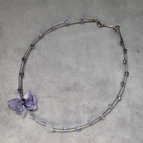Collier ras cou papillon - collier,