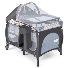 5 en 1 Lit Parapluie Bébé avec Matelas & Moustiquaire Lit Bébé Evolutif avec Ta