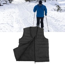 (XL)Gilet Chauffant électrique Extérieur 3 Vitesses Interface USB Réglable