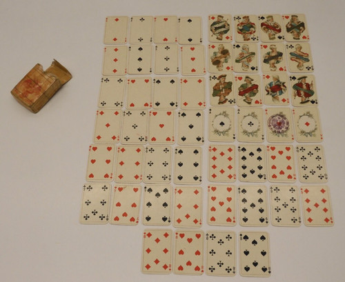 Ancien jeu miniature carte - -ancien,