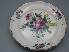 Assiette décorative fleurs rouges, jaunes, bleues Henri Chaumeil