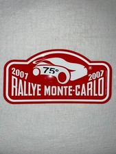 Plaque Rallye Monaco