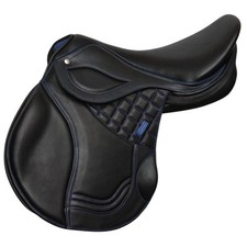 Selle de saut anglaise en cuir