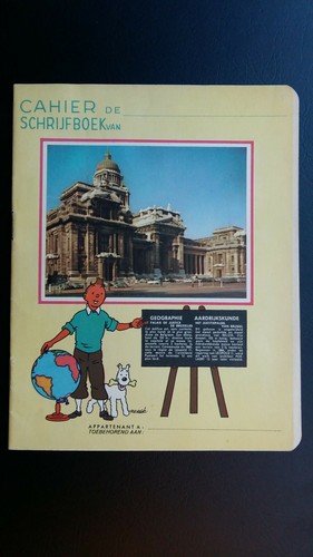 Tintin cahier écolier - tintin,