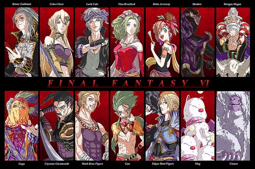 Final fantasy characters - final, vi