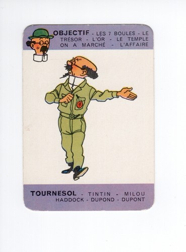 Jeu cartes tintin 1962 - cartes,