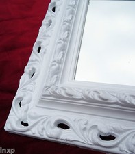 Miroir Mural 43x36 Baroque Rectangulaire Blanc Repro Cadre Arabesco 2