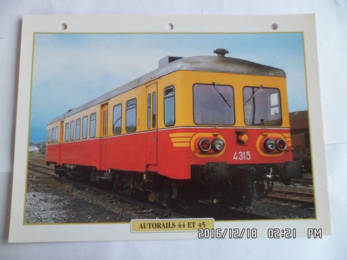 Carte fiche train - carte,