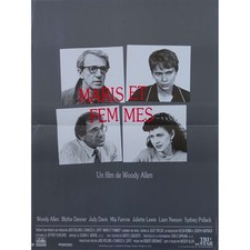 HUSBANDS AND WIVES Original Movie Poster  - 15x21 in. - 1992 - Woody Allen, Mia