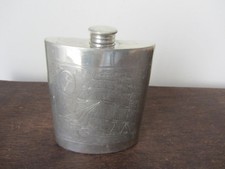 Flasque à Whisky Trio Pewter Sheffield 1960