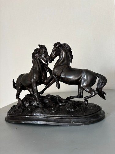 Sculpture chevaux cabrés - chevaux,
